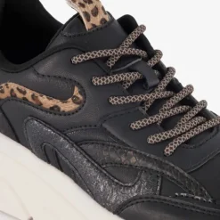 Blue Box Dames dad sneakers met dierenprint zwart