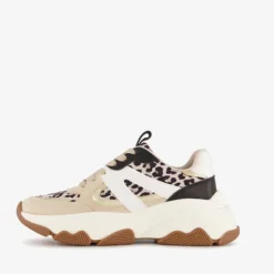 Blue Box Dames dad sneakers met luipaardprint Clearance