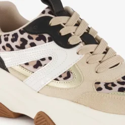 Blue Box Dames dad sneakers met luipaardprint Clearance