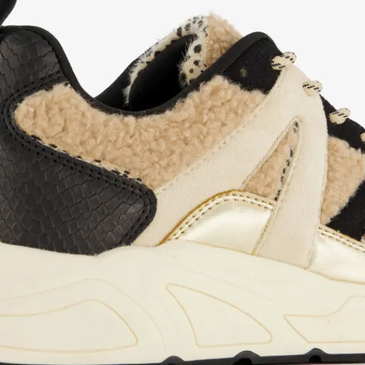 Blue Box Dames dad sneakers met teddy detail Discount