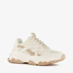 Blue Box Dames dad sneakers wit beige