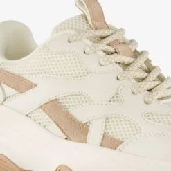 Blue Box Dames dad sneakers wit beige
