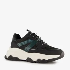 Blue Box Dames dad sneakers zwart groen Discount