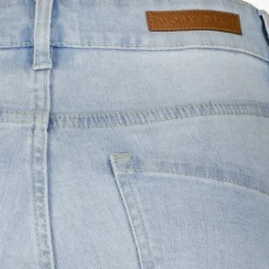 TwoDay Dames denim bermuda short lichtblauw New