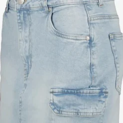 TwoDay Dames denim cargo rok lichtblauw Sale