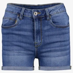 TwoDay Dames denim short donkerblauw Online