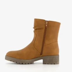 Blue Box Dames enkellaarsjes cognac