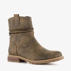 Blue Box Dames enkellaarsjes kaki New