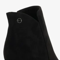 Tamaris Dames enkellaarsjes met hak zwart Outlet