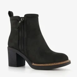Blue Box Dames enkellaarsjes met hak zwart Sale
