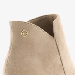 Tamaris Dames enkellaarsjes met hak beige Best