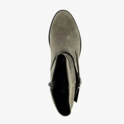 Nova Dames enkellaarsjes met hak grijs New