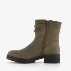 Blue Box Dames enkellaarsjes olijfgroen Hot