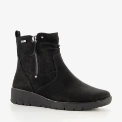 Softline Dames enkellaarsjes zwart Discount