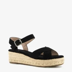 Blue Box Dames espadrilles met sleehak zwart Best