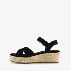 Blue Box Dames espadrilles met sleehak zwart Best