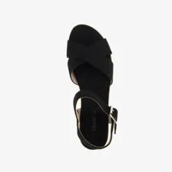 Blue Box Dames espadrilles met sleehak zwart Best