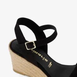 Tamaris Dames espadrilles zwart Clearance