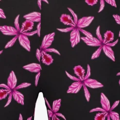TwoDay Dames flared broek bruin met bloemenprint zwart Online