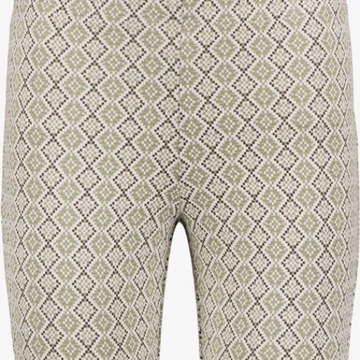 TwoDay Dames flared broek met print beige groen Sale