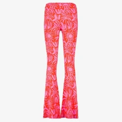 TwoDay Dames flared broek met print roze