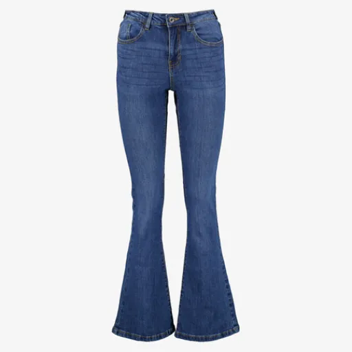 TwoDay Dames flared jeans donkerblauw Best
