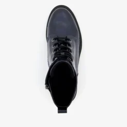 Tamaris Dames lak veterboots blauw Clearance