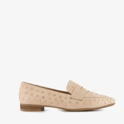 Blue Box Dames loafers met studs beige New