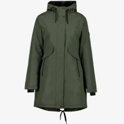 Kjelvik Dames outdoor jas waterafstotend groen
