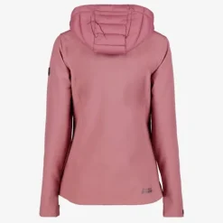Kjelvik Dames outdoor softshell jas roze Outlet
