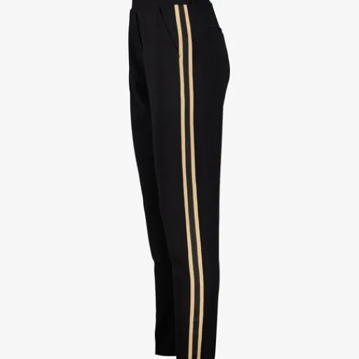 TwoDay Dames pantalon met beige strepen zwart Sale