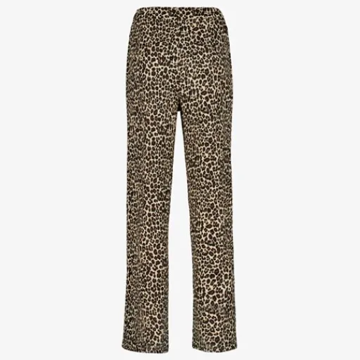 TwoDay Dames pantalon met panterprint beige Online