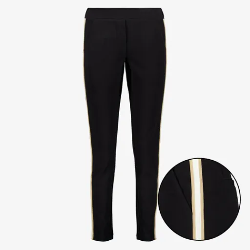 TwoDay Dames pantalon met strepen zwart New