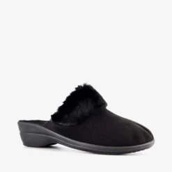 Thu!s Dames pantoffels met imitatiebont zwart Online
