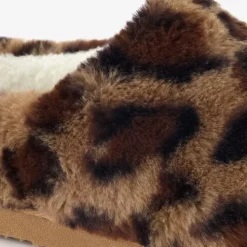 Thu!s Dames pantoffels met panterprint bruin beige Outlet