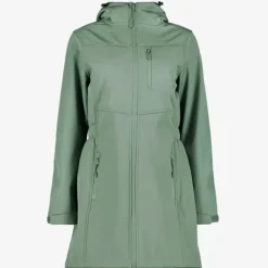 Mountain Peak Dames parka softshell jas groen
