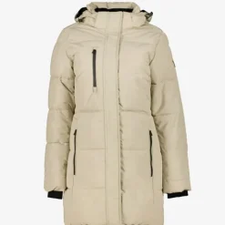Kjelvik Dames parka winterjas waterafstotend beige Clearance
