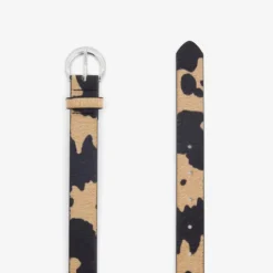 Scapino Dames riem met koeienprint bruin zwart Best