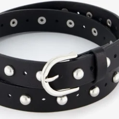 Scapino Dames riem met studs zwart zilver Outlet