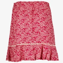 TwoDay Dames rok met print en glitters rood New
