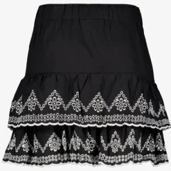 TwoDay Dames rok met ruches zwart Best