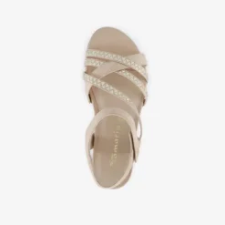 Tamaris Dames sandalen beige goud Outlet