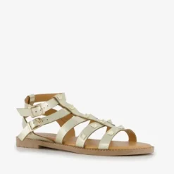 Blue Box Dames sandalen goud met studs Best