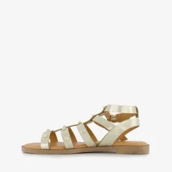 Blue Box Dames sandalen goud met studs Best