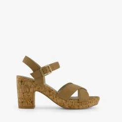 Blue Box Dames sandalen met hak beige