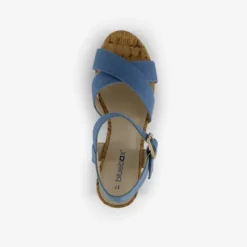 Blue Box Dames sandalen met hak denim blauw New