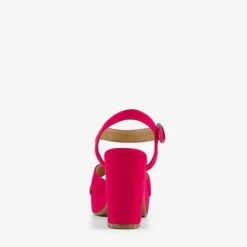 Blue Box Dames sandalen met hak fuchsia roze