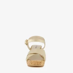 Blue Box Dames sandalen met hak goud