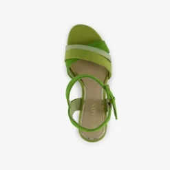 Nova Dames sandalen met hak groen Discount