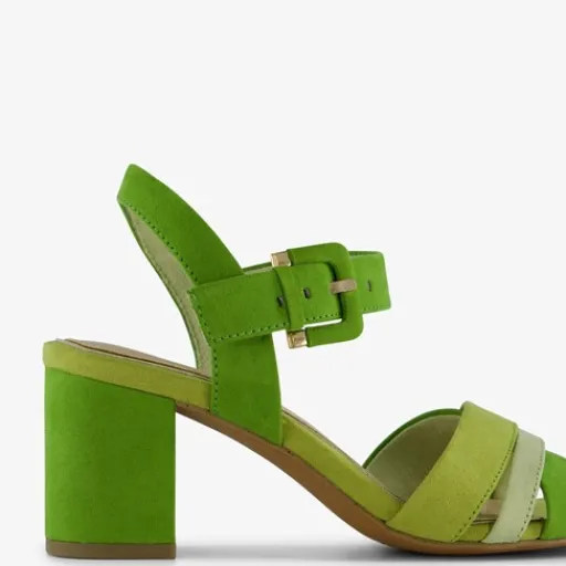 Nova Dames sandalen met hak groen Discount